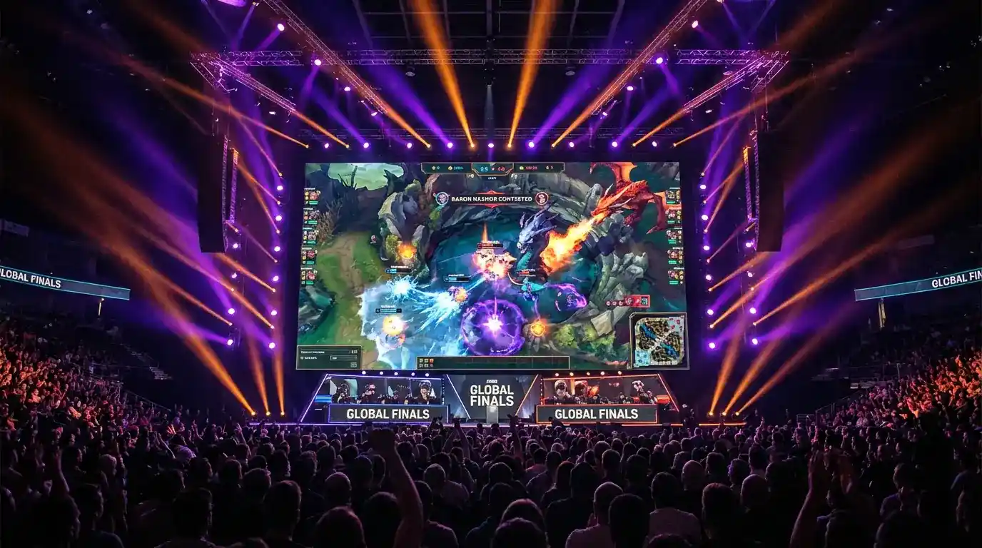 Cueva de Roshan en Dota 2 durante una pelea de equipo en un torneo profesional